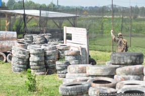 Trafiony paintball